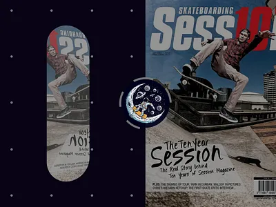Poster Design | Skate Board Magazine branding cover design illustration logo magazine mockup news paper