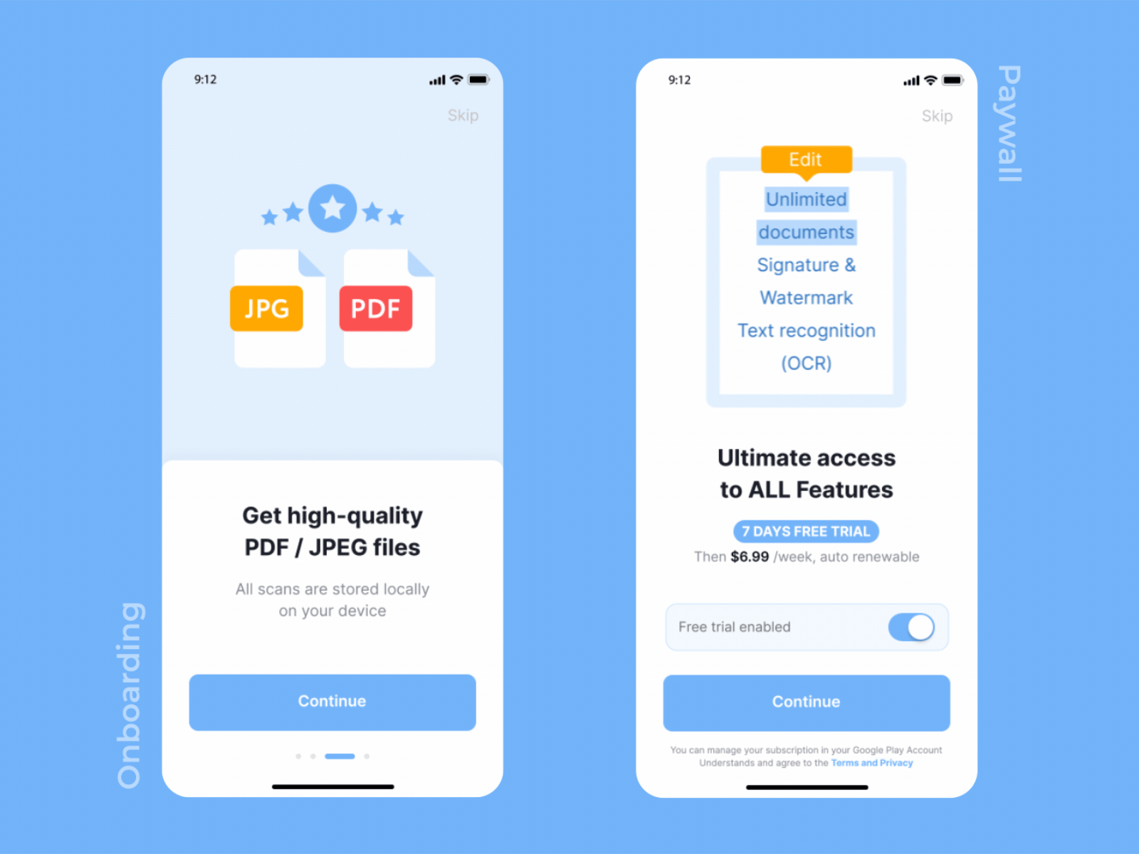 File Scan Gif Scanner-App animation by Anastasiya Remeslova on Dribbble