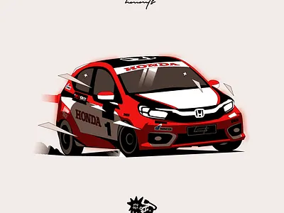 Honda Brio Indonesian Domestic Market branding design geometric illustration illustrator logo minimal simple ui vector