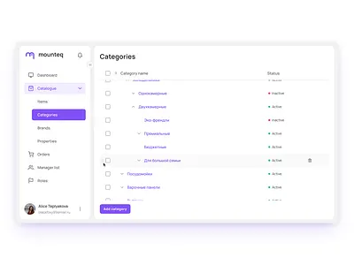 E-commerce Admin Panel 03 admin panel da dashboard side panel table ui