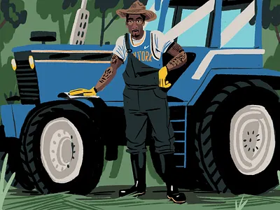 Amar'e Stoudemire digitalpainting illustration michaeleugene procreateapp