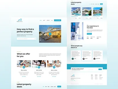 Real Estate business landing page branding design dribbble house landing page property property landing page real estate simple ui ux website
