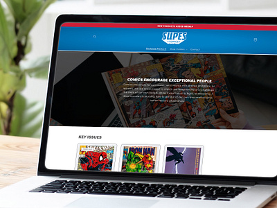 SUPES Comics brand comics identity logo ui web design wordpress