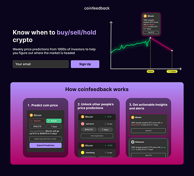 coinfeedback crypto app crypto ui web3