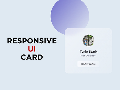 Glassmorphism UI Card animation card csrd css css3 glassmorphism html html5 js team ui