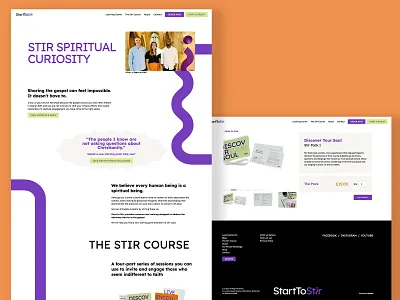 Start to Stir website ui ux website