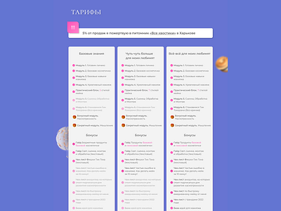 Сreative makeup marathon #5 course design landing ui web design