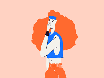Illustration for We Know You 2d illustration article article illustration artwork cartoon character design colorful colors digital art digital illustration drawing editorial editorial illustration gasp orange person portrait procreate red hair redhead