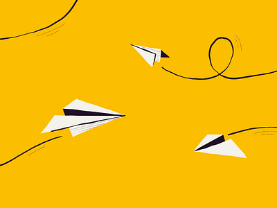 Illustration for We Know You 2d illustration article article illustration artwork cartoon character design colorful colors digital art digital illustration drawing editorial illustration illustration medium illustration paper plane paper planes procreate yellow
