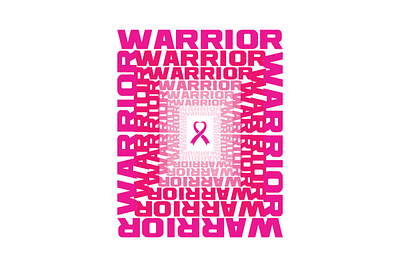 Warrior Breast Cancer Sublimation Graphic Design app branding design graphic design illustration typography vector