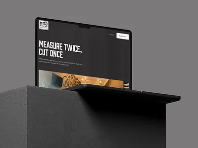 Measure Twice Cut Once website graphic design ui ux website