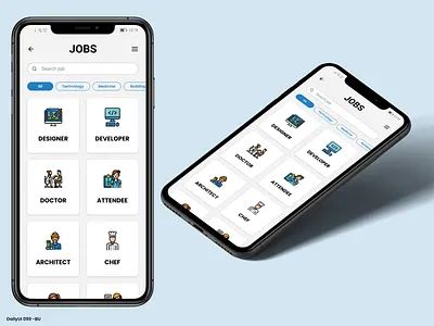 Daily UI #099 - Categories 99 app app mobile categories daily ui dailyui dailyui 99 design jobs ui
