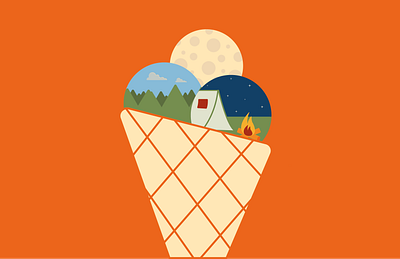 Ice Cream graphic design illustration