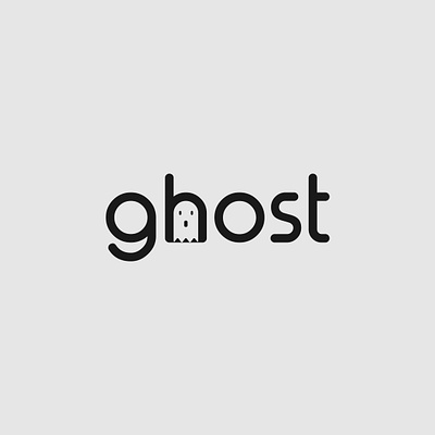 Ghost Logo Concept brand identity branding design ghost illustrator logo logo design minimalist typography vector