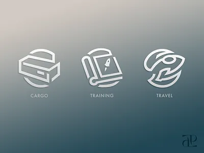 Space Tours - Icon Series design graphic design icon series icons logo simple