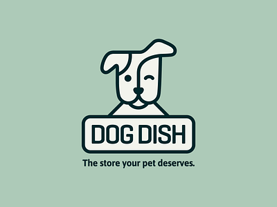 Dog Dish brand dog dog store dogs iconography logo logomark pet store pets
