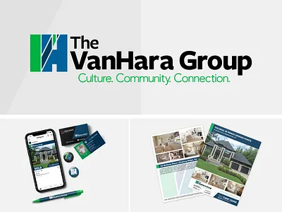 The VanHara Group Branding branding design logo print real estate realestate social media style guide