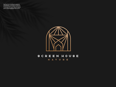 Screen House Logo Design lettermark