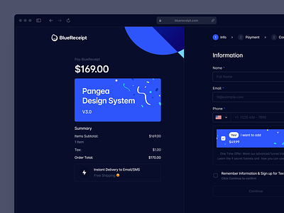 Digital Product Payment 🛒 dark dark dashboard dark mode design system digital product form modals payment payment page payment process payment progress product page purchase saas success page