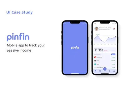 Pinfin (Finance Tracking App) - UI/UX Case Study demo case study design figma finance app graphic design mobile ui ux