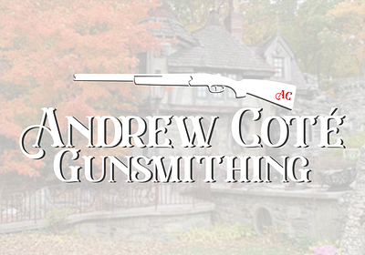 Andrew Cote Gunsmithing Logo branding design graphic design logo vector