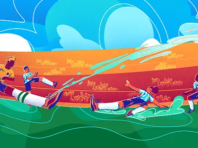 FIFA World Cup Commemorative Illustration #2 advertising illustration digital illustration editorial fifa flat illustration football illustration soccer world cup