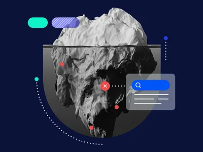 ice ice baby design iceberg illustration supply chain