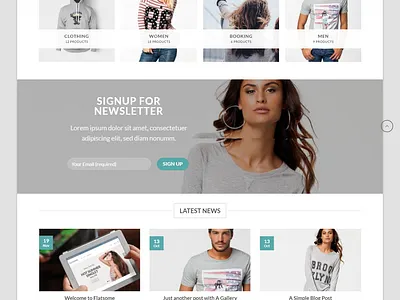 WordPress E-commerce website landing page website