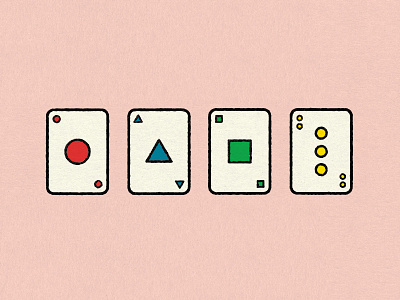 dekka card deck geo geometric geometry minimal primary shuffle simple suit suite trick
