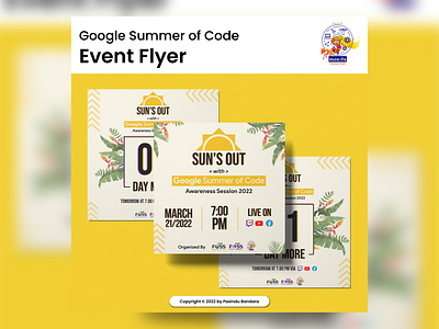 Google Summer of Code - Event Flyer branding design flyer graphic design illustration minimal mozilla