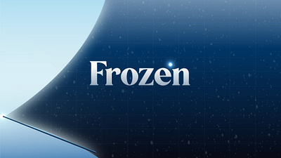 Frozen (inspired by Ben Marriot's course) animation design vector