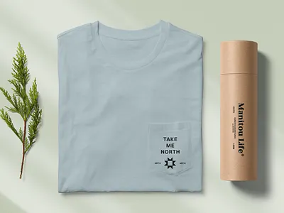 Manitou Life Lifestyle brand clothes branding clean clothes clothing clothing design design identity logo minimal packaging shirt shirt design tshirt design typography