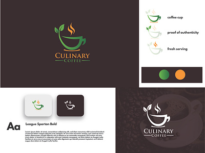 CULINARY COFFEE AND FOOD LOGO DESIGN bbq logo branding branding design cafe logo cake logo chef coffee shop logo eating house fast food logo food and beverages food truck logo graphic design hotel logo illustrator juice logo minimal pizza unique