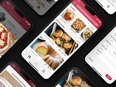 Recipe App Design branding graphic design ui