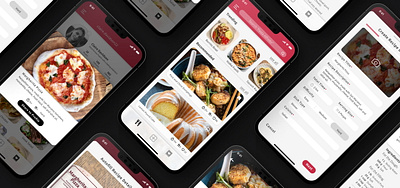 Recipe App Design branding graphic design ui