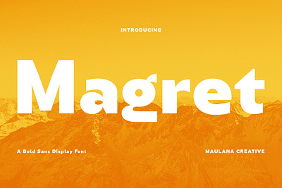 Magret Display Font 3d animation branding design font fonts graphic design illustration logo nostalgic ui