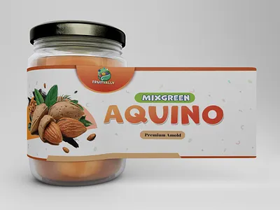 AMOLE MIXGREEN FRUITS LABEL DESIGN agency branding creative label design modern unique