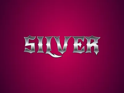Silver Gradient Effect branding clean design graphic design illustration logo vector