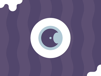 Simple Eye ball blue eye hallow halloween icon minimal purple simple