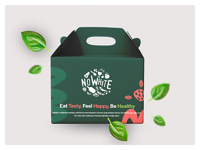 No White - Package Design branding fit fit food graphic design green illustration logo minimal package package design packaging typography