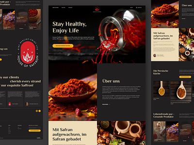 ✨ House of Saffron – Premium E-commerce on Webflow dark theme ecommerce http:webflow.com landing page luxury design minimalist ui modern design online store shop website ui ui design ux ux design web web design website