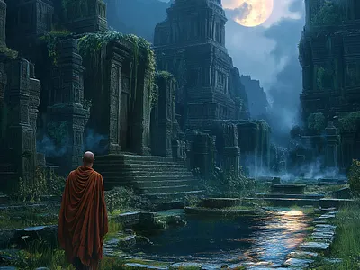 Old Temples 3d ai aiart animation art branding design illustration logo nft nftart ui