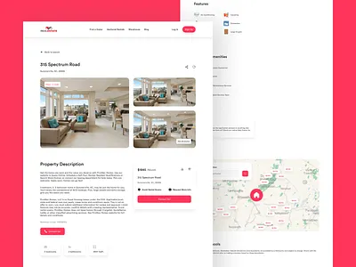 Real Estate Website- Details page design agency building design details graphic design house illustration logo property property management property website real estate real estate agency real estate ui realestate realtor residence ui design web design website design