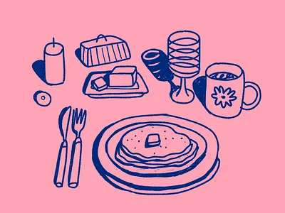 desayuno digital art illustration photoshop