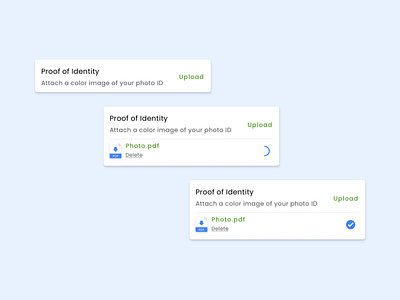File Upload 031 app attach attachment branding clean dailyui design document file upload finance in process upload ios proof simple ui uploading ux web website