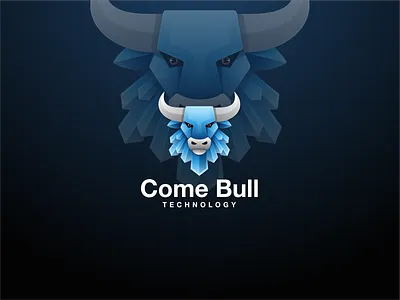 come bull animal branding bull color design graphic design icon illustration lineart logo vector