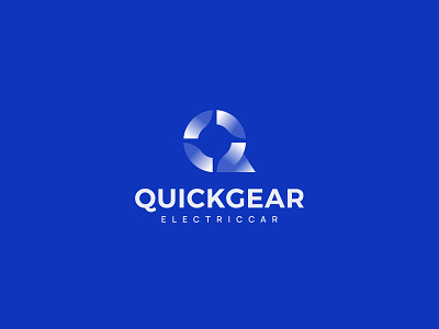Quickgear logo branding car company custom logo design electric car gradient logo graphic design icon identity illustration logo logo mark mark mechanical modern logo tech technology vehicle