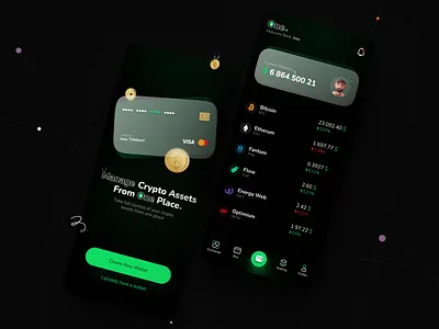 Finance App app crypto ecommerce finance mobile mobile app design ui wallet