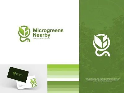 Microgreens Logo concept agriculture logo agro applogo brand design branding clean farm farming g green leaf letter logo logodesign m minimal modern nature