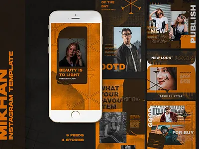 Mikhan Instagram Templates graphic design